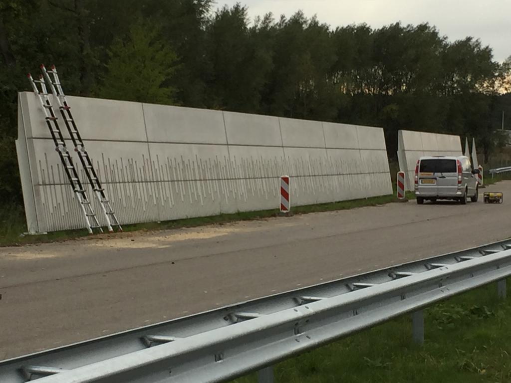 Prefab geluidsschermen beton